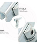 Close-up of the Rock Solid 3 Piece Heavy Duty Forklift Positioning Pin Kit For 3 Ton Mast Carriage, showing zinc coated locking pin details.