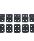 Small Plastic Butt Hinges With Door Bearing For Cabinets Or Mini Doors, Black, 10 Pack, 30x40mm, Pre Drilled Countersunk Holes