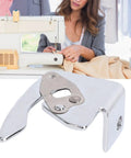 Woman sewing with machine and Quilting Guide Bar Assembly For Sewing Machines With Q235 Carbon Steel Hardened Construction Pro Grade Thread Guide Component For Ambition Series And HZL Built To Last Smooth Thread Feeding.