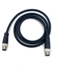 Heavy Duty M12 8 Pin Male To Male Connector Cable A Coding Straight Double Male IP67 Waterproof Fieldbus Sensor Cable 1 Meter AWG24 60V 4A