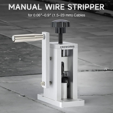 Drill Powered Wire Stripper Machine With Adjustable Feed Hole For Scrap Copper Wire 0.06 To 0.09 Inch Portable Tool