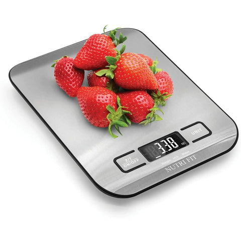 Digital Kitchen Scale For Baking And Weight Loss Grams Ounces For Cooking With Backlit LCD Tare Function Stainless Steel Platform