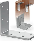 Eight 3x3 Inch L Brackets Straight Up Heavy Duty Galvanized Corner Braces With Recessed Holes For Wood Beams Floating Shelves Furniture Bed Frame Built Like A Tank Daily Use