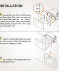 Installation guide for LED Recessed Step Light For Outdoor Stairway Dusk To Dawn With Motion Sensor And Photocell, 3CCT Adjustable.