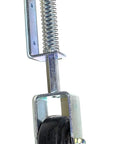 Rugged Heavy Duty Gate And Door Caster With Spring Loaded Suspension 4 Inch Fixed Wheel Square Shaft Non Swivel Flush Mount
