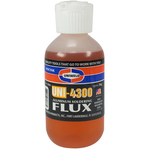Pro Grade Soft Solder Kit For Aluminum To Aluminum And Aluminum To Copper Or Brass With Flux And Metal Tip Flux Applicator 2 oz flux bottle