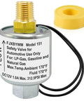 12 Volt Propane Solenoid Valve With One Quarter Inch NPT Inlet And Outlet, Lock Off Valve For LPG Liquid Or Vapor, tight space friendly