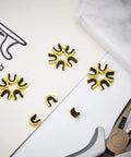 Forty Piece Archery Nock Points Set For Bow String Nocking Point Clips Fits Compound And Recurve Bows Black Durable Easy