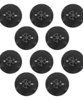Universal Black Fan Control Knobs 10 Pack Replacement Caps for Floor Fans in Warehouse and Office Use Durable Plastic Construction Built to Last with Smooth Rotary Control and Easy Grip for Tough as Nails Heavy Duty Everyday Cooling, 10 black plastic knobs