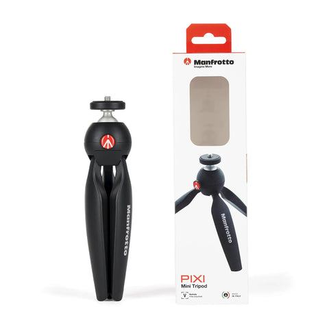 PIXI Mini Tripod With Handgrip For Compact System Cameras, DSLRs And Mirrorless, Video Grip Stabilizer, Universal One Fourth Inch Screw