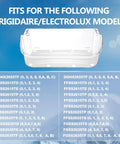 Refrigerator Door Bin Replacement Part 2 Pack For Side By Side Fridges Fits Various Frigidaire LG Models 15.38x6.69x5 Inches