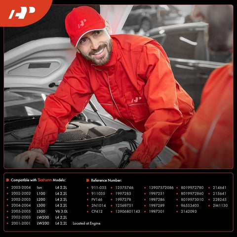 Mechanic with open car hood demonstrating Vapor Canister Purge Solenoid Valve Plug And Play Fit For Chevrolet Camaro and other GM models.