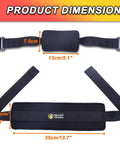 Nordic Hamstring Curl Strap With Adjustable Length And Oversized Foam Stopper, dimensions 13cm x 7.5cm, strap 35cm