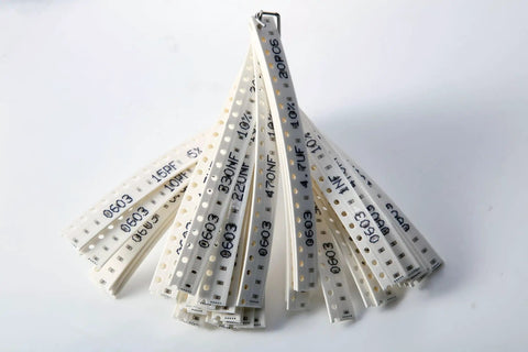 720 Piece SMD Ceramic MLCC Capacitor Kit 1pF To 10uF Range 6.3V To 50V 0603 Size for PCB Prototyping Repair and DIY Electronics Projects