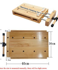 Boss Grade Portable Woodworking Vise With Adjustable Hardwood Bench For Garage Shop And Hardcore Diy Crew view showing dimensions 36cm by 40cm.