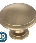 Round Ringed Satin Nickel Cabinet Knobs 25 Pack One And One Quarter Inch Drawer Pulls Ideal For Kitchen Cabinets And Furniture Makeover