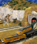 Totally Legit N Scale 1 160 Miniature Electric Transmission Tower Straight Up Realistic Abs Plastic Power Line Mast near train layout.