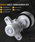 Heavy Duty Serpentine Belt Tensioner Idler Pulley Kit Replaces 90K-39155 For Nissan Altima Maxima Murano 3.5L V6 Engines Smooth Ride And Reliable Performance No More Squeaking Or Slipping