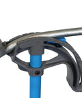 Heavy Duty 3/4 Inch Emt Guardian Bender With Handle Adjustable Angle Stopper For Easy Electrical Conduit Pipe Bending 22 30 45 60 90 Degrees close-up of ductile iron head with adjustable angle settings.