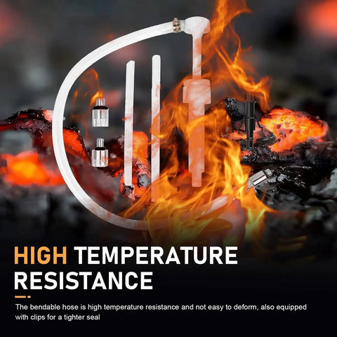 Smooth Operator Universal Transmission Fluid Pump For Quart Bottles, Composite Oil Transfer Tool With Third Hand Adapter, Heat Resistant Quick Fill Kit with high temperature resistant hose and clips.