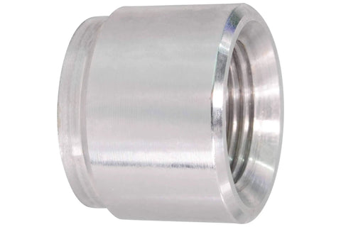 Aluminum M12-1.5 Weld On Bung With Female Nut Threaded Insert for Flush Mounting, Weldable Metric Connector, aerospace grade aluminum