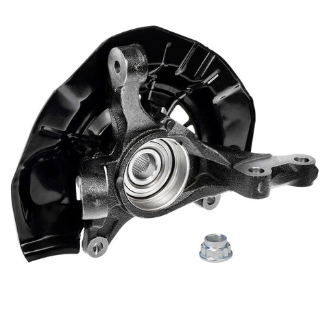 Front 2pc Steering Knuckles And Wheel Bearing Hubs Replacement For 2007 2011 Toyota Camry And 2007 2012 Lexus ES350, close-up view