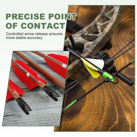 Plastic Arrow Nocks For Archery 3.2mm ID 0.13 Inch Insert Double Lock Nocks For Carbon Compound And Recurve Bow Replacement