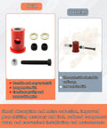 Shifter Isolator Bushing Kit for Heavy Duty Truck Transmissions with components and comparison graphics