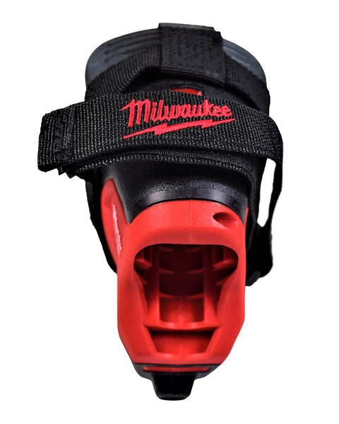 12V Cordless Palm Nailer Bare Tool With 2.2 Ft-Lbs Impact Power, front red and black tool view with brand strap