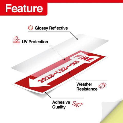 Straight Up Legit Fire Extinguisher Decals And Wall Labels Meet Osha Ansi Standards With Bold Red Arrows For Instant Workplace Safety Compliance No Sweat Setup For Offices Warehouses And Shops In A Solid Five Pack