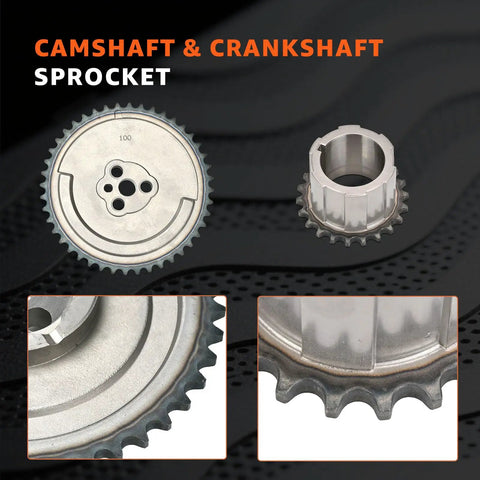 Camshaft and crankshaft sprockets for Gen 3 LS V8 Timing Chain Kit Beefed-Up Performance For 4.8L 5.3L 6.0L Engines