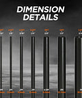 Dimensions of Five To One Heat Shrink Tubing Roll Kit With Adhesive Lined Dual Wall 7 Diameters 54 Feet Total Marine Grade Waterproof