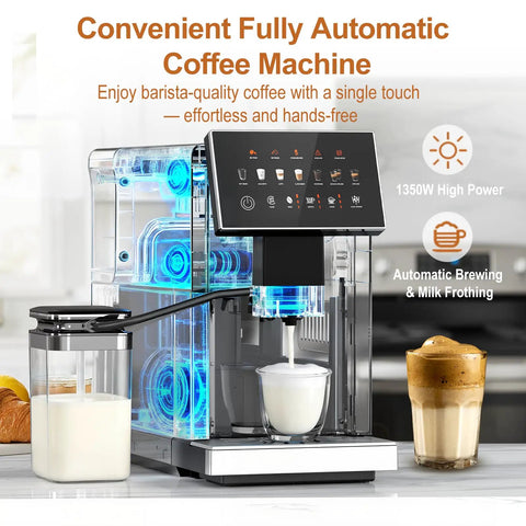 Total Game Changer Super Automatic Espresso Machine With Built In Grinder And 15 Custom Settings For Barista Grade Lattes And Smooth Americanos Making Home Brewing A Sweet Treat brewing barista-quality coffee with automatic milk frothing.