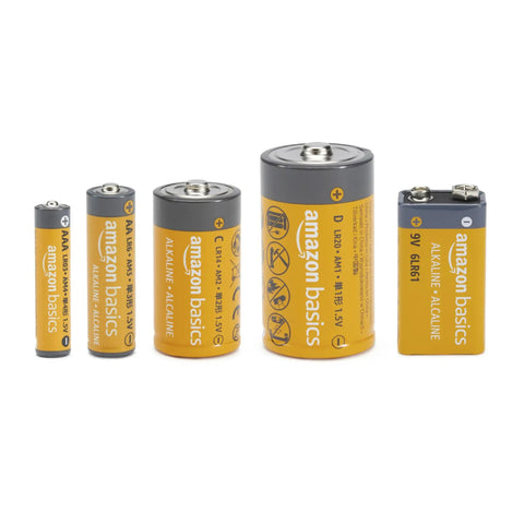 Premium Alkaline Batteries 108 Count Real Deal Variety Bundle Featuring Aa Aaa C D And 9V Cells, assorted sizes for electronics.