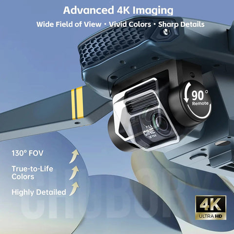 Close-up of 4K Camera Drone With Long Range Up To 2650 Ft Foldable Beast Quadcopter's advanced camera and lens features.