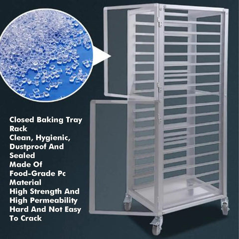 Heavy Duty 15 Tier Aluminum Bakery Rack With Brake Wheels Commercial Sheet Pan Cooling Trolley For Pizza And Bread Baking Pro Kitchen Workhorse Boss Grade Gear