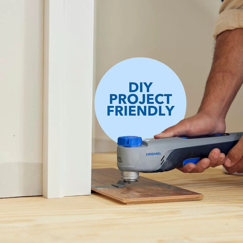 Knock Out Any Weekend Upgrade Without Breaking A Sweat Grabbing This 12V Brushless Cordless Oscillating Multi Tool in use for DIY smoothing.
