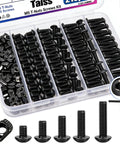All In One M5 T Nuts And Bolts Kit For 2020 Aluminum Extrusion Hardware With Hammer Head M5 T Slot Nuts And M5x8mm M5x12mm M5x16mm M5x20mm Hex Socket Screws And Hex Wrench Taiss in plastic case.