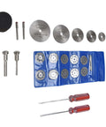 Forty Four Piece Cutting Wheel Set With Diamond Cutter Wheels and Circular Saw Blades for Rotary Tools
