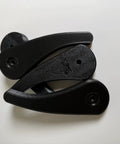 Heavy Duty Cam Clamps For CNC Workholding, Carbon Fiber Infused PLA, 6 By 3 By 0.625 Inch, Atomic Black, 3 clamps displayed