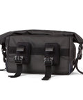 Back view of Dayliner Mini Roll Top Handlebar Bag 3 L Waterproof Commuter Sling With Shoulder Strap And Reflective Detail Recycled Ripstop