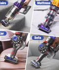 Mini Hair Screw Vacuum Attachment With Anti Tangle Conical Brush for Dyson V15 V11 V10 V8 cleaning stairs mattress car sofa