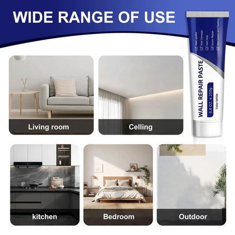 All Purpose Drywall Repair Kit With Scraper For Walls Hole Filler And Crack Repair Quick Drying Paste Smooth Patch Finish