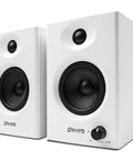 60W Desktop Computer Speakers For Gaming And Music With Bluetooth 5.3 And USB Powered Crisp Bass Desk Space Saving Stereo 2.0 System Featuring 3.5mm Aux RCA Input For PC Laptop Monitor White
