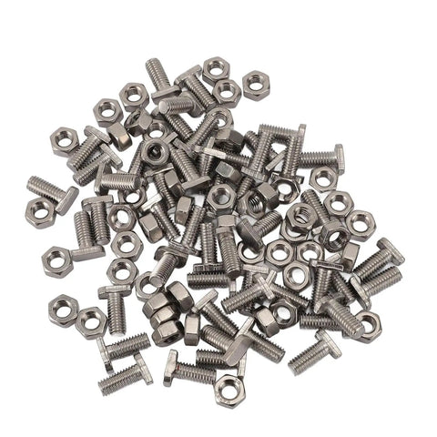 50 Pack Greenhouse Repair Kit With Square Head Bolts And Nuts For Garden Projects Durable Metal Replacement Parts For Greenhouses And Outdoor Structures T Shaped