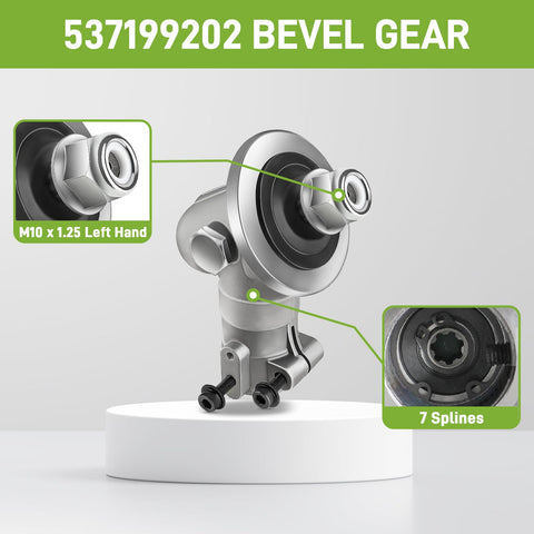 Beefy Bevel Gear Head Replacement 537333802 Fits Husqvarna Models 324LX 324LDX 326LS 326LX 326L 525L 525LST Pro Grade Upgrade For Lawn Care Equipment With Easy Install And Durable Cast Housing