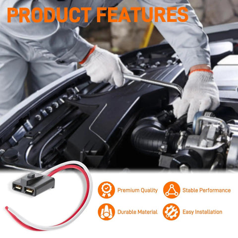 Alternator Pigtail Connector Replacement For PT2288 in engine bay, showing heavy duty harness installation for GM cars and trucks.