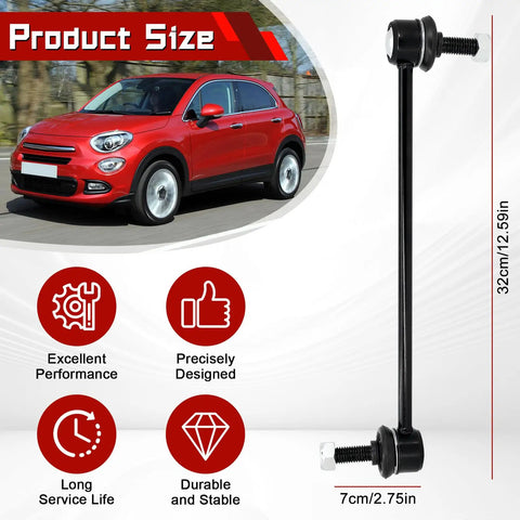 2 Pack Front Stabilizer Sway Bar Links For 2016-2023 Fiat 500X, 2017-2023 Jeep Compass, 2015-2023 Jeep Renegade, And 2023 Dodge Hornet Replace K750795