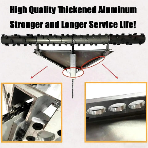 Heavy Duty Electric Spray Foam Trimmer Planer Cuts Through Tight Polyurethane Insulation For Quick Wall Prep And Slick Finish On Open Closed Cell Surfaces Pro Grade Power Tool showing thick aluminum construction.