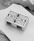 4 Pieces 8mm Anti Collision Stopper Side Guide For Glass Sliding Doors In Shower Rooms Bathroom Silver Finish